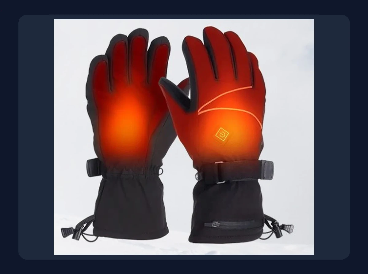 HeatGuard™ Winter-Proof Rechargeable Heated Gloves Package Contents
